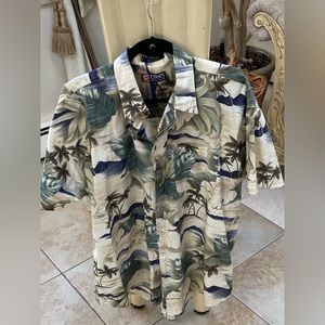 Chaps Ralph Lauren mens Hawaiian Cabana Vacation shirt size XL